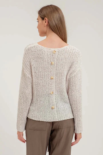 Back Buttoned Pullover