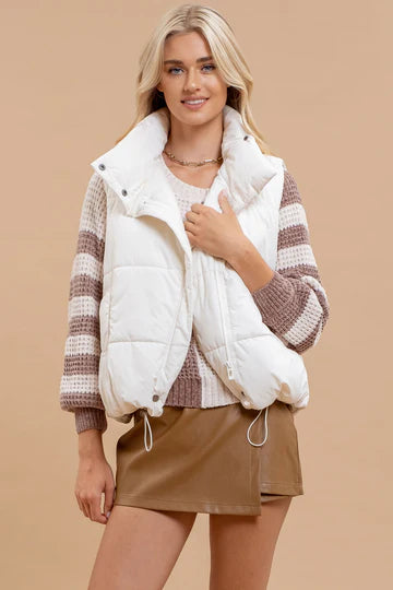 ASYMMETRICAL PUFFER VEST