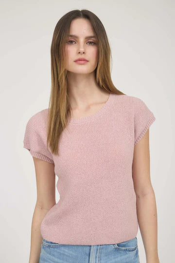 BACK TIE KNIT SWEATER