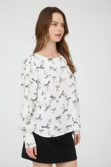 BOW PATTERN BLOUSE