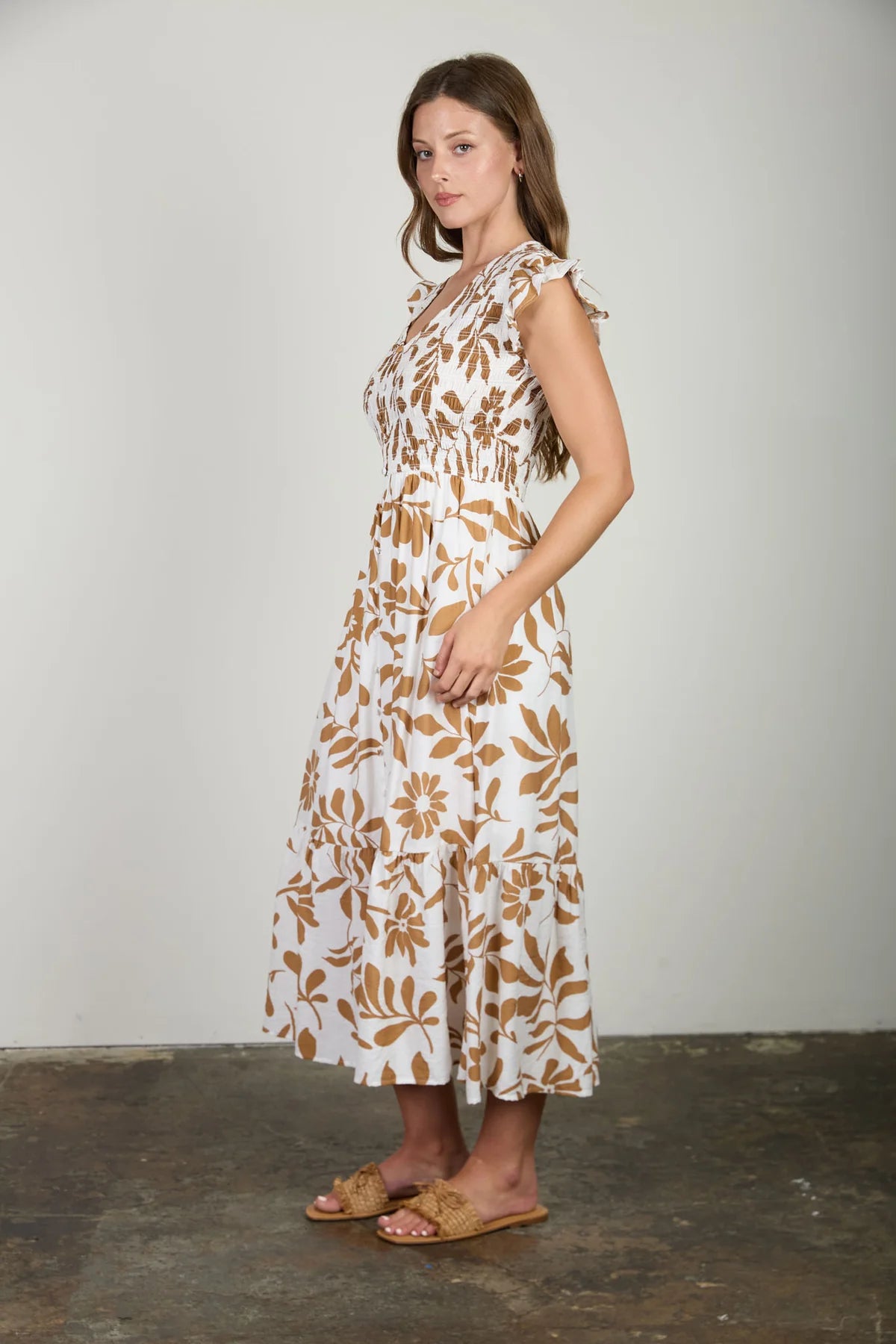 Meadow Bloom Midi Dress