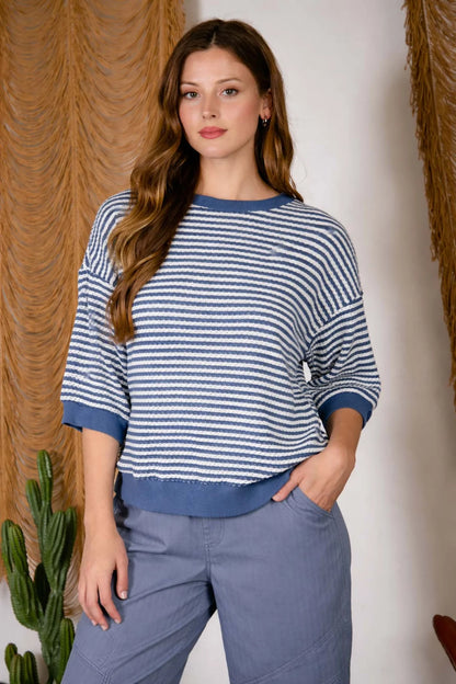 Cozy Coast Stripe Top