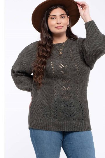 CABLE KNIT SWEATER