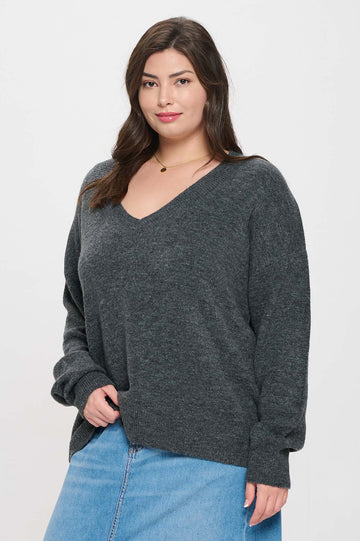 DROP SHOULDER SWEATER