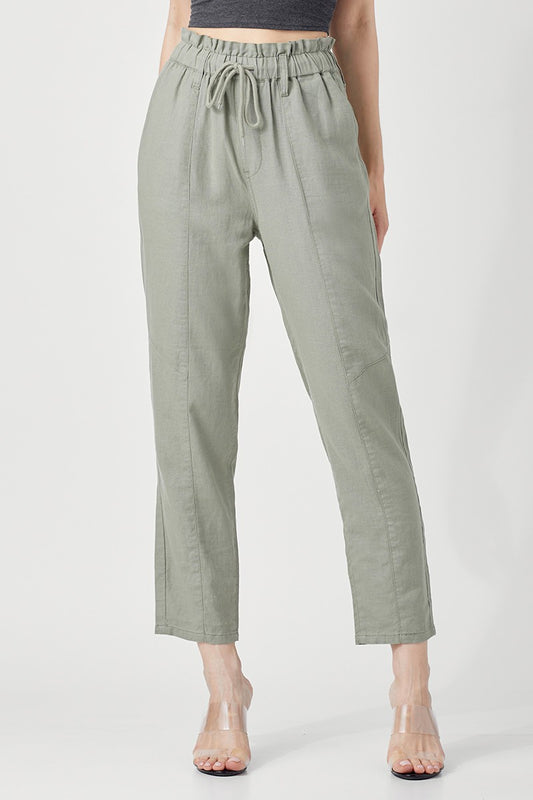 RISEN HIGH LINEN PANTS