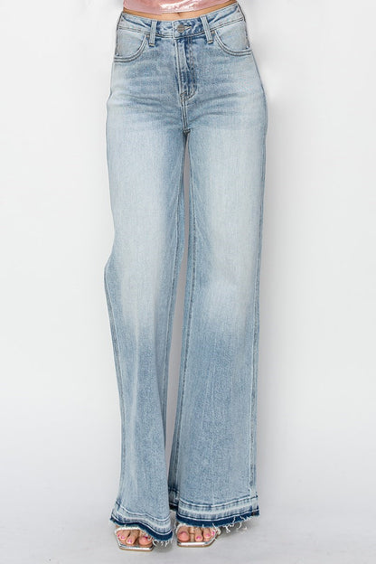 RISEN WIDE SHADOW HEM JEANS