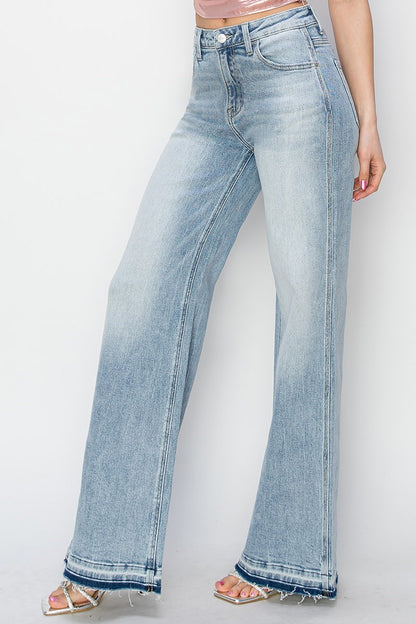 RISEN WIDE SHADOW HEM JEANS