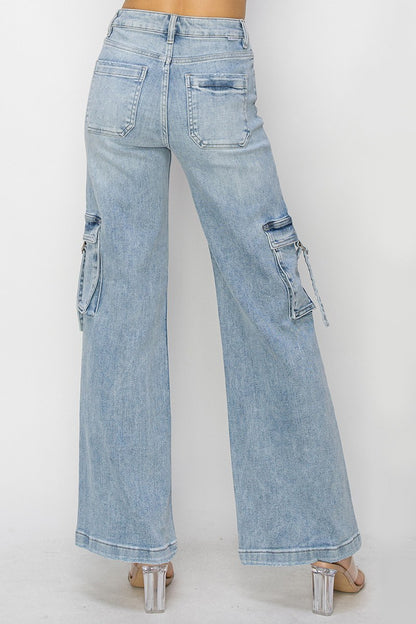 RISEN CARGO WIDE JEANS