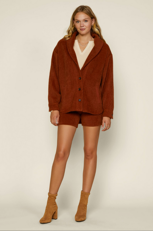 Textured Oversize Cardigan