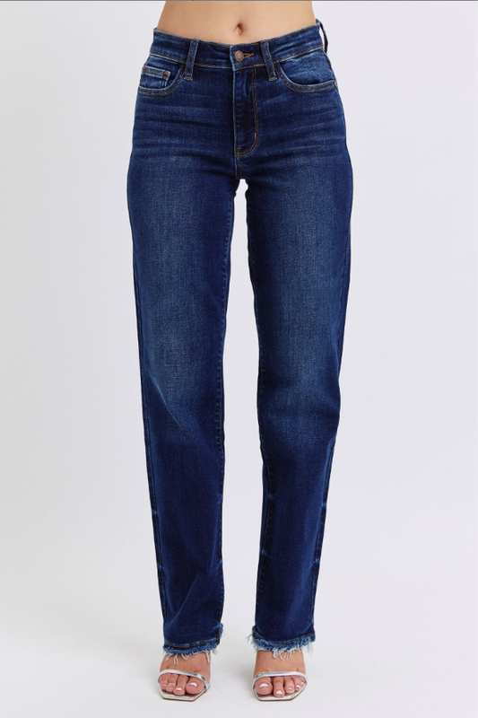 Judy Blue Straight Fray Hem