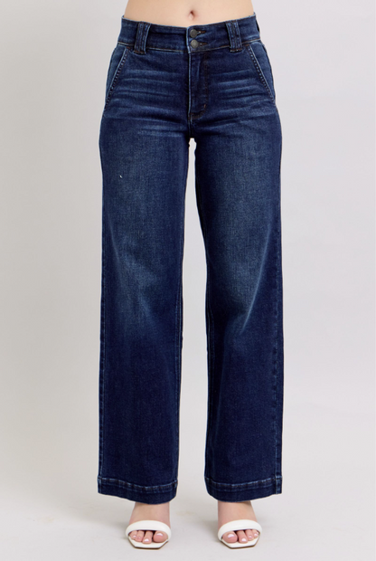 Judy Blue Slant Pocket Wide Leg