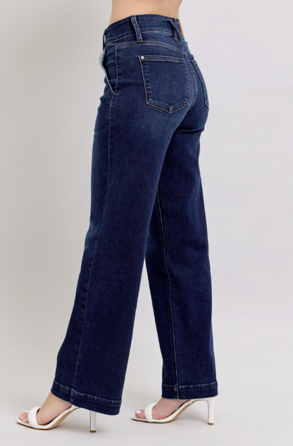 Judy Blue Slant Pocket Wide Leg