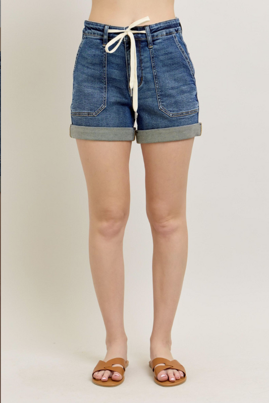 Judy Blue Cuff Jogger Shorts