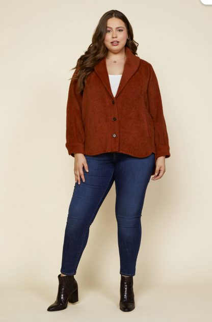 Textured Oversize Cardigan