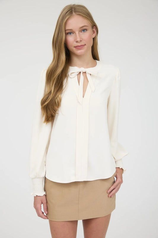 Neck Tie Blouse