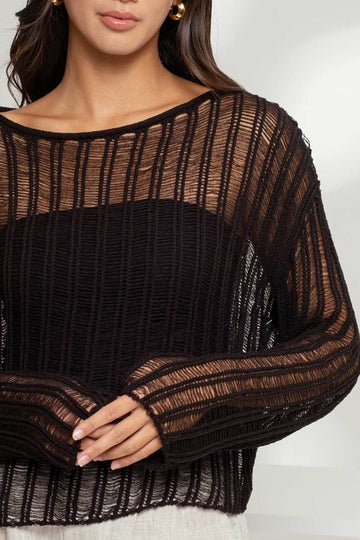 Crochet Ladder Sweater