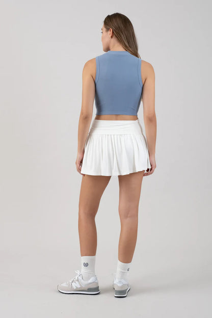 RIBBED CROPPED TOP