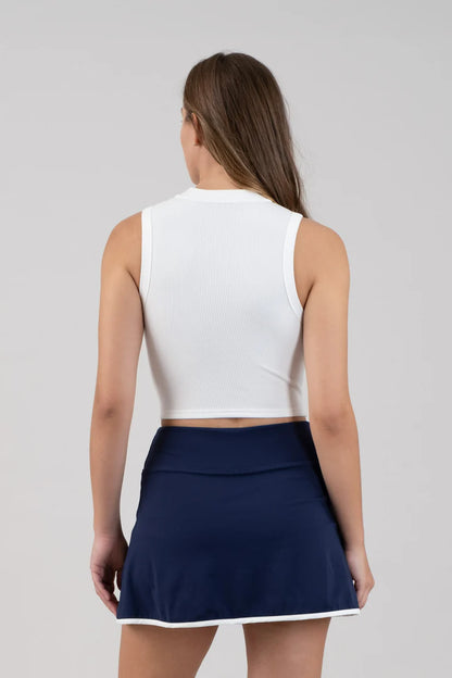 RIBBED CROPPED TOP