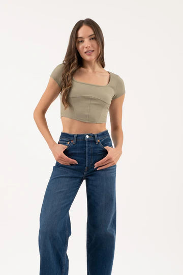 CORSET CROP TOP