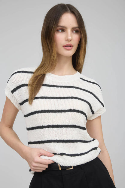 STRIPE KNIT SWEATER