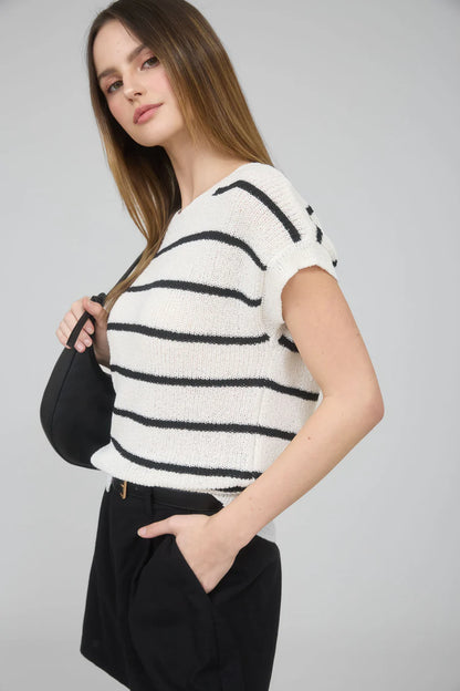 STRIPE KNIT SWEATER
