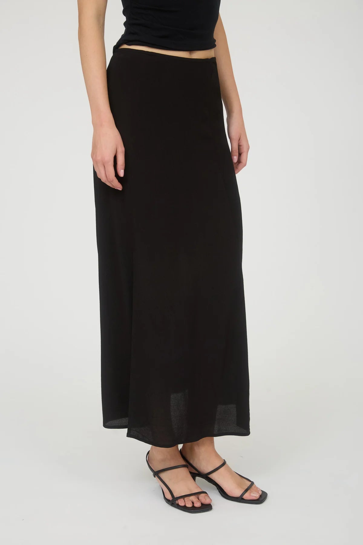 Side Slit Midi Skirt