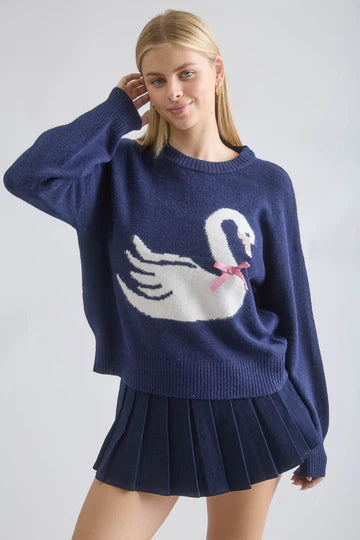Swan Knit Pullover