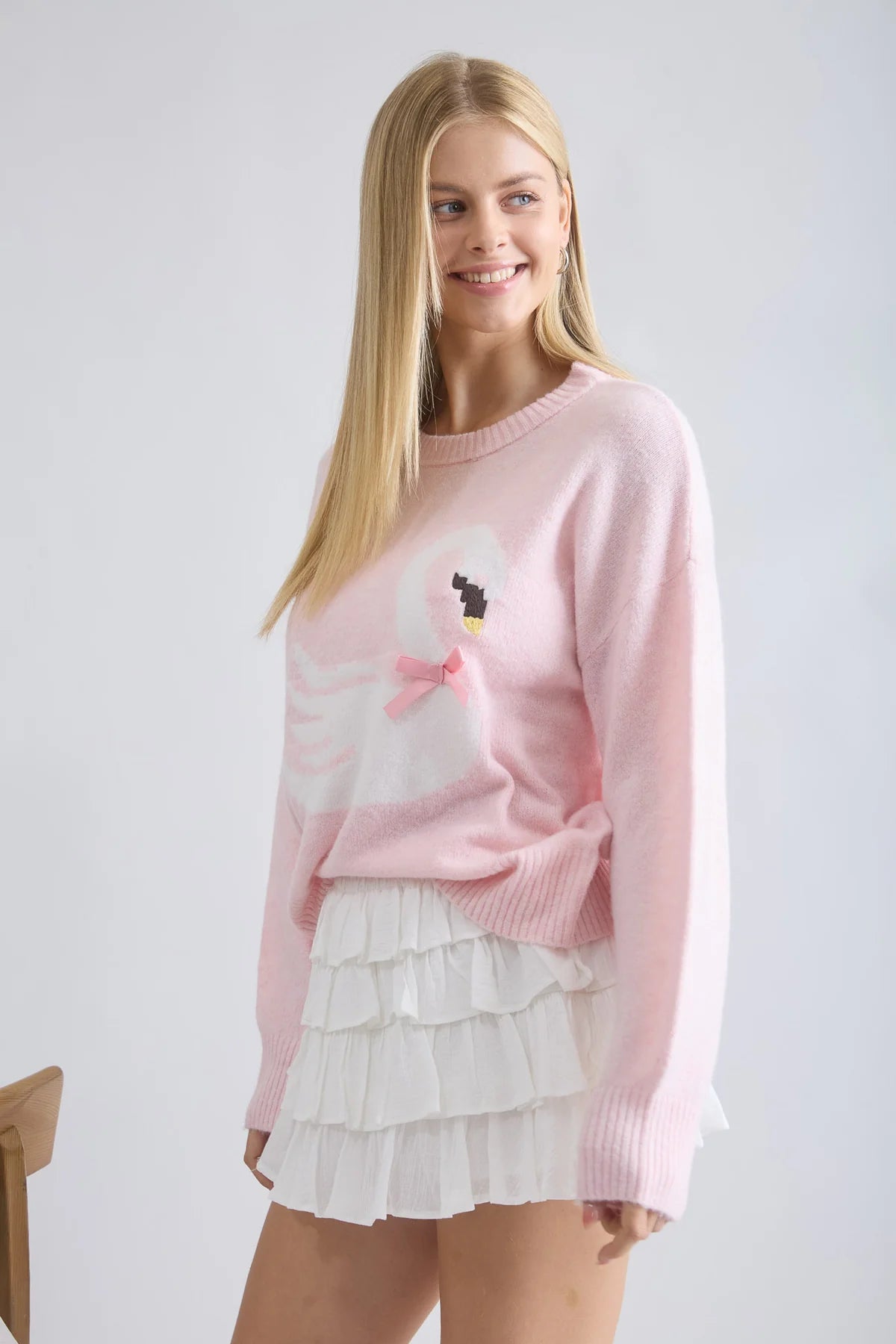 Swan Knit Pullover