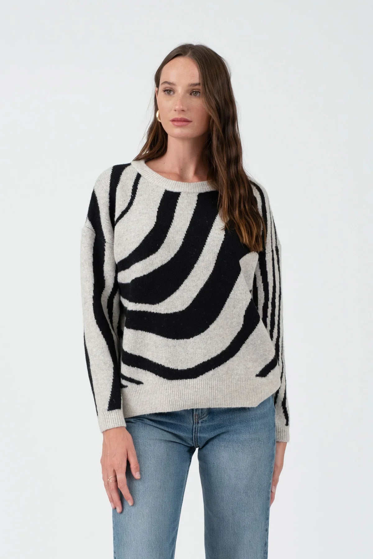 Zebra Print Sweater
