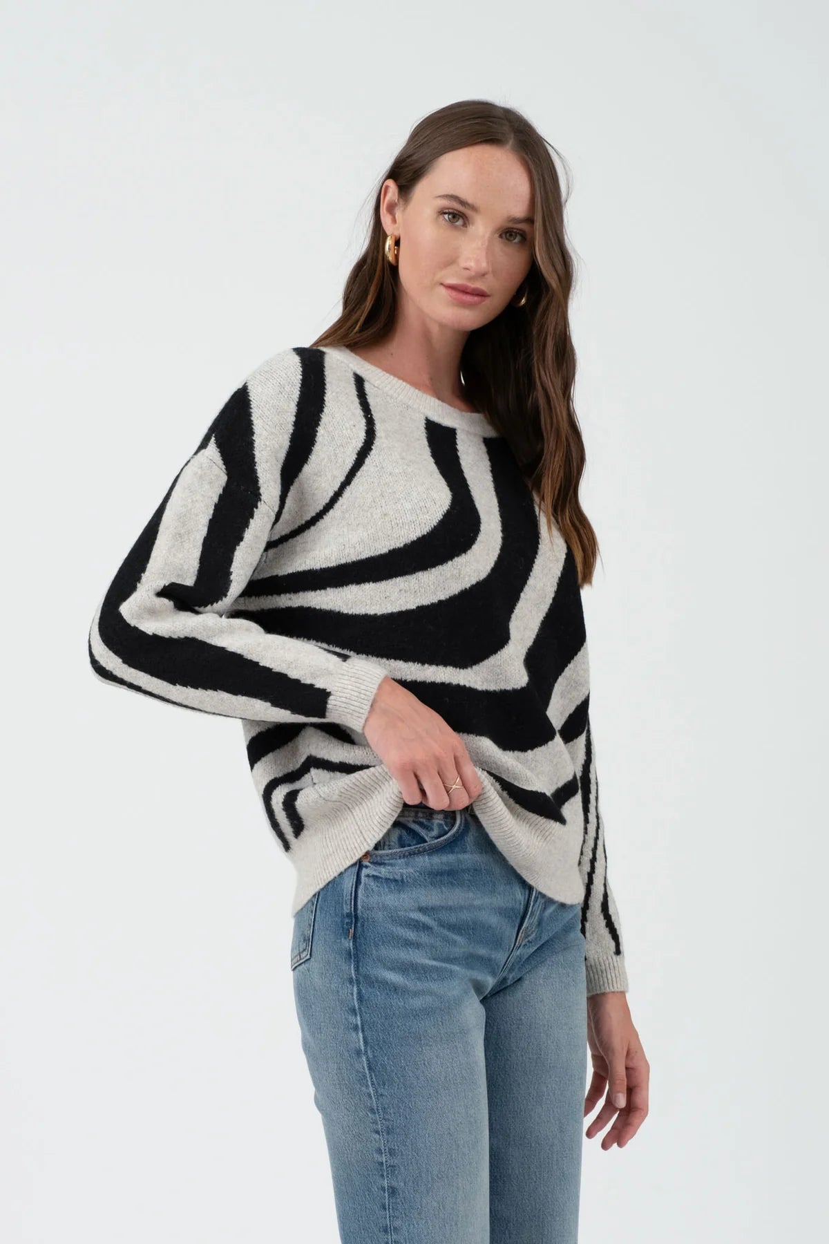 Zebra Print Sweater