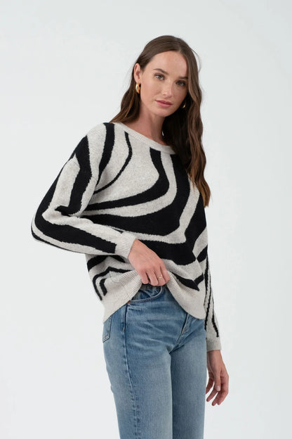 Zebra Print Sweater
