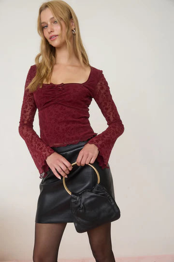 Velvet Petals Top