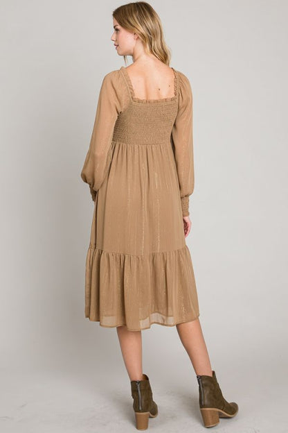 Lurex Chiffon Dress