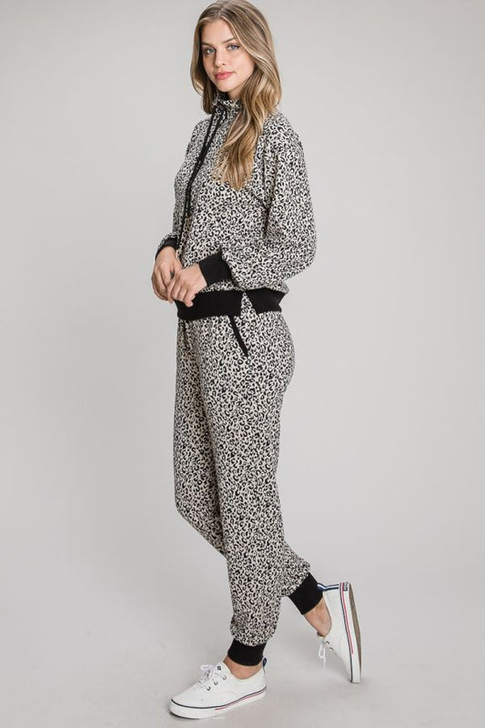 Leopard Terry Joggers