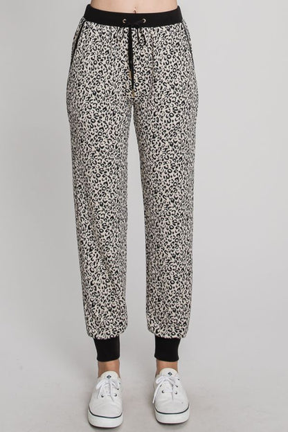 Leopard Terry Joggers