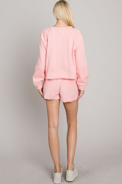 Bubble Gum Cropped Sweater