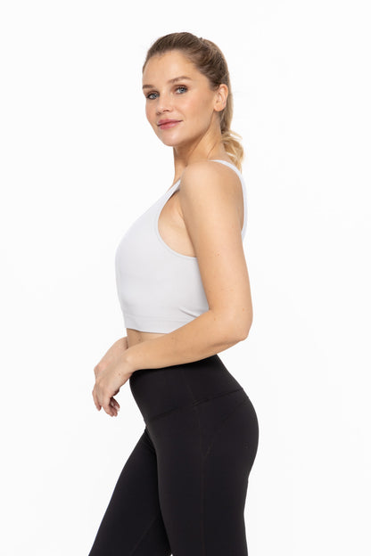Cropped Seamless Ribbed Tank Top
