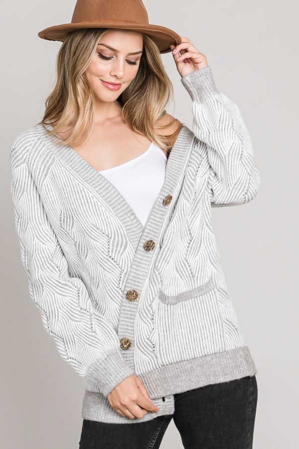 Sweater Weather Jacquard Cardigan