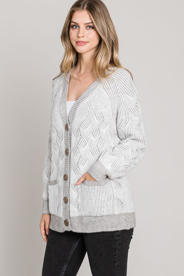 Sweater Weather Jacquard Cardigan