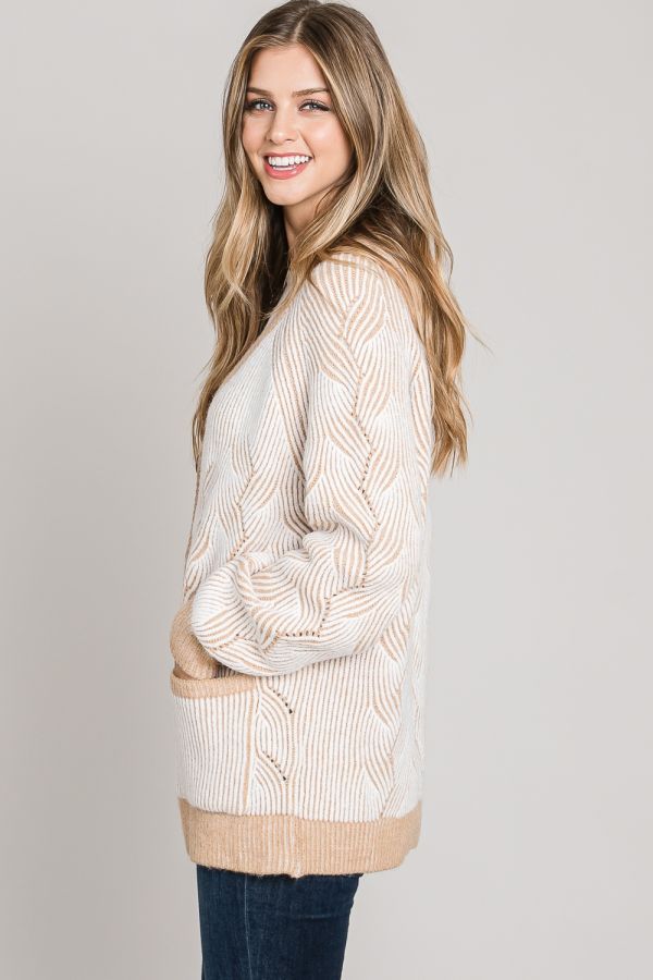 Cozy Jacquard Cardigan