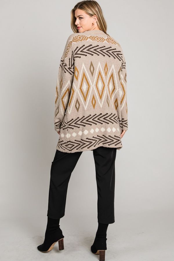 Cloud Geometric Cardigan