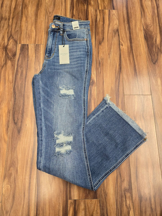 JUDY BLUE FRAY HEM BOOTCUT