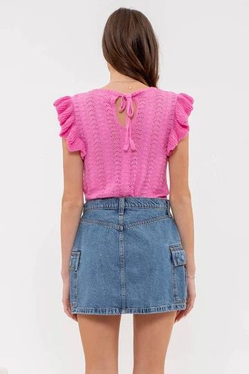 CROCHET KNIT TOP