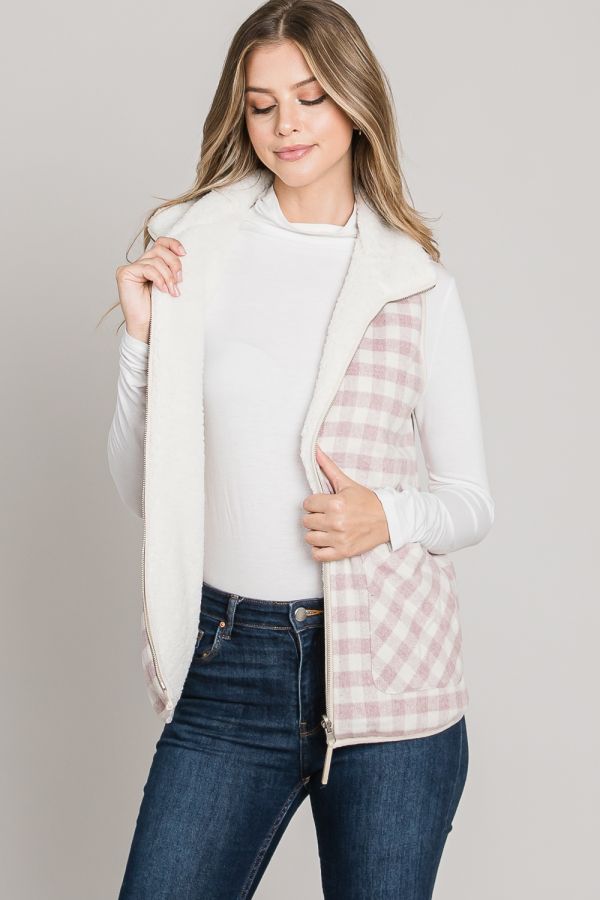 Reversable Gingham Vest