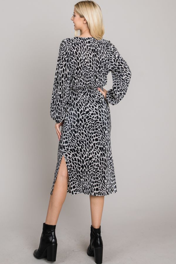 Leopard Print Midi Skirt