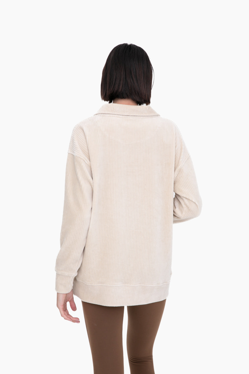 Collared Corduroy Pullover