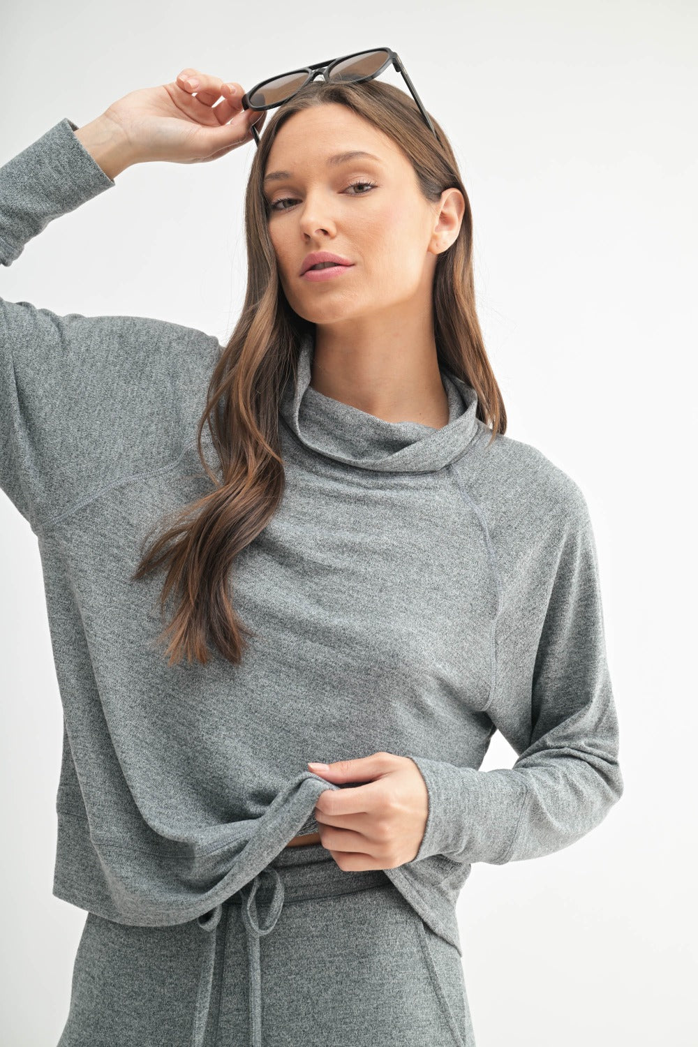Hacci Cowl Neck Pullover