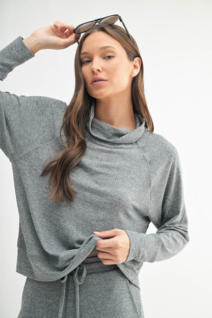 Hacci Cowl Neck Pullover