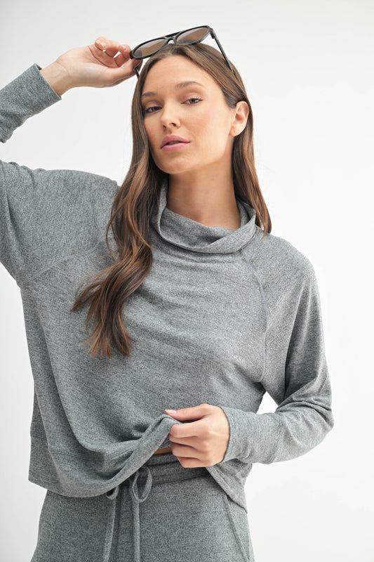 Hacci Cowl Neck Pullover