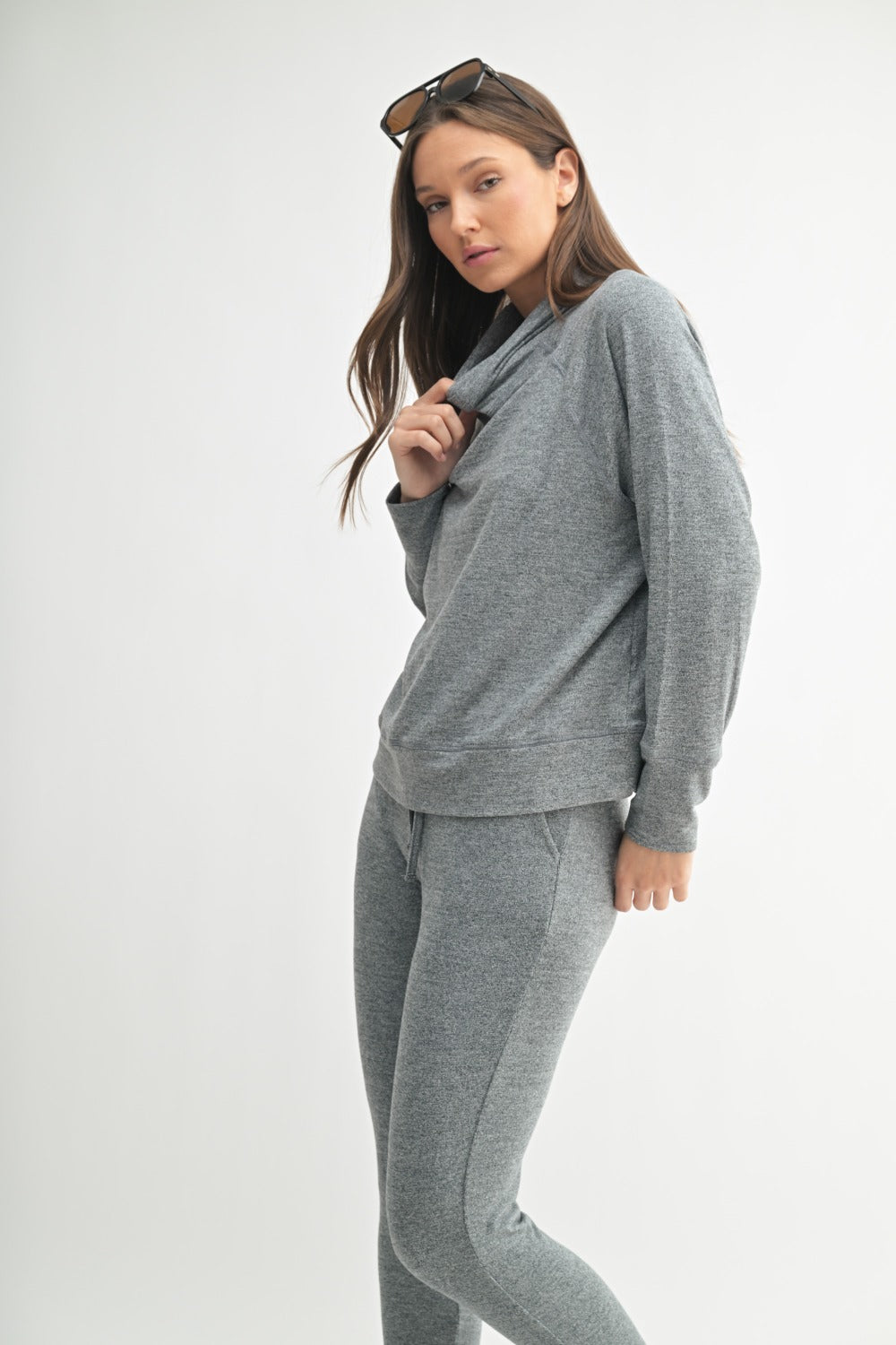 Hacci Cowl Neck Pullover